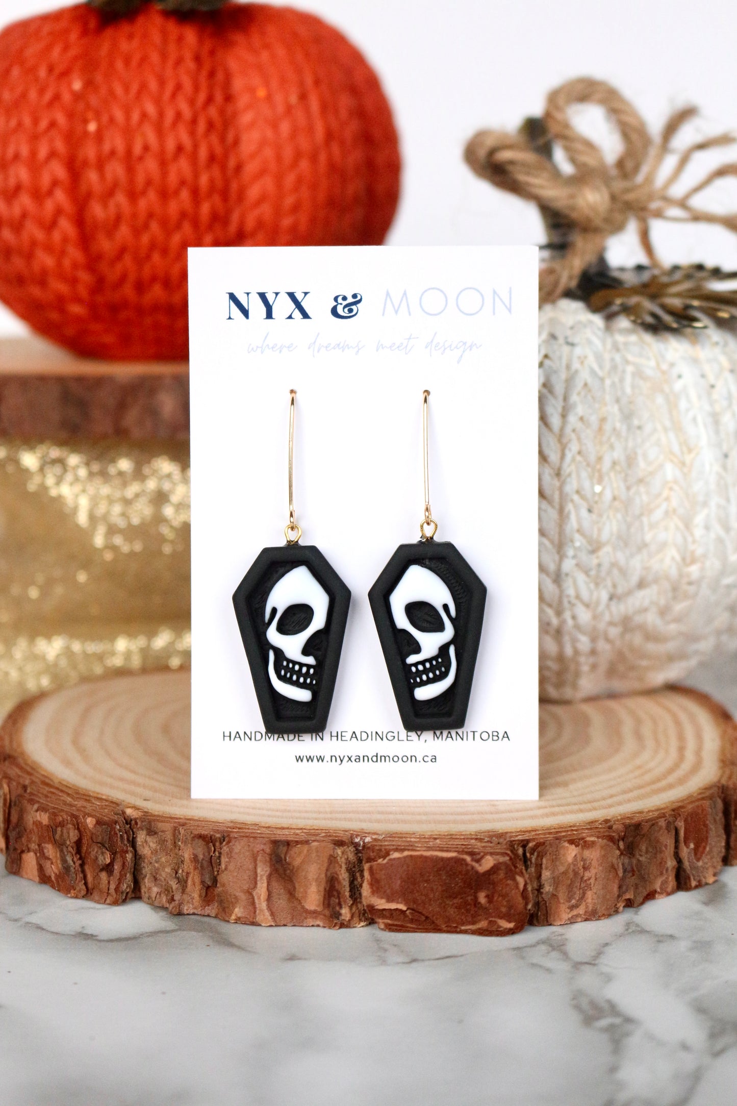Skull Coffin | Dangle Earrings
