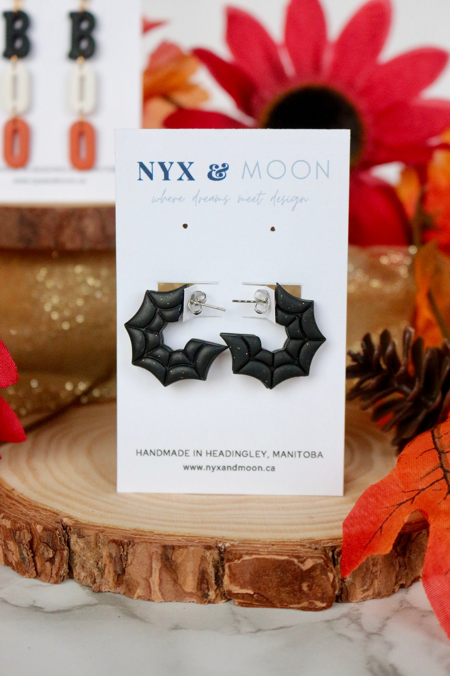 Spider Web | Hoop Earrings