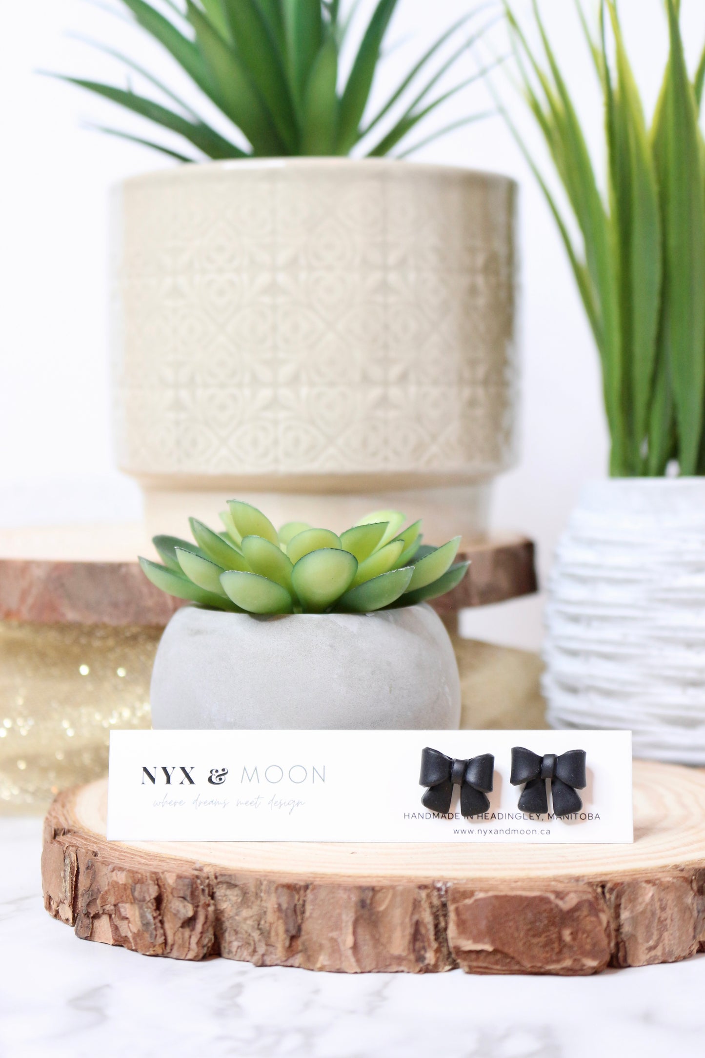 Selene | Small Bow Stud