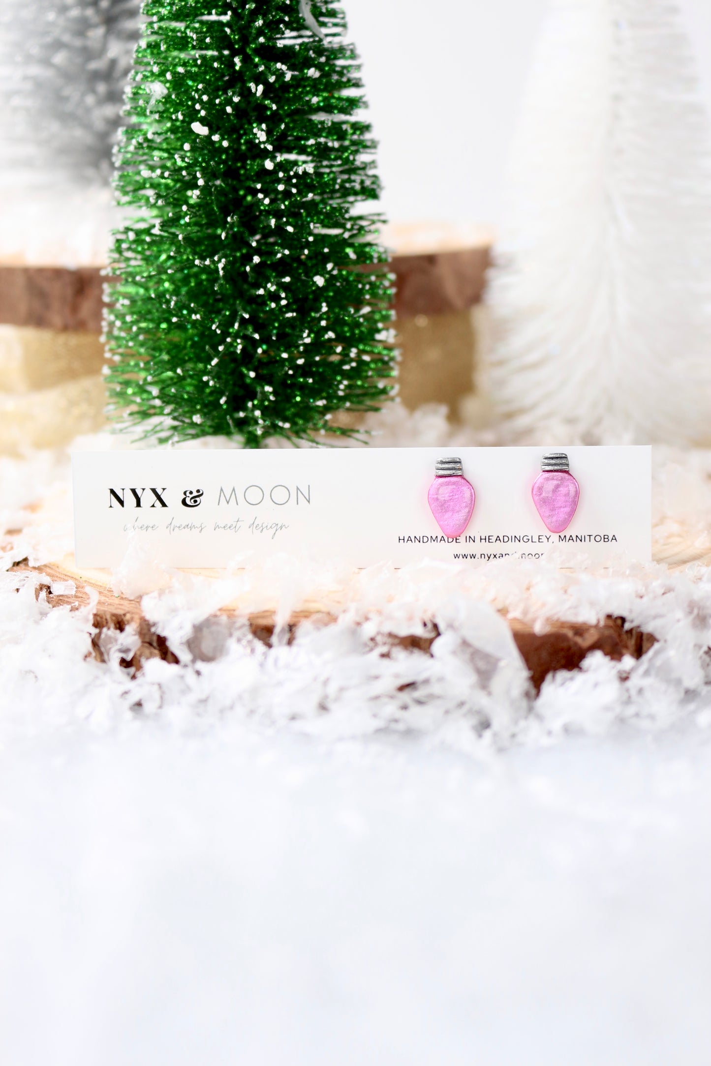 Holiday Bulbs *Holographic* | Stud Earring