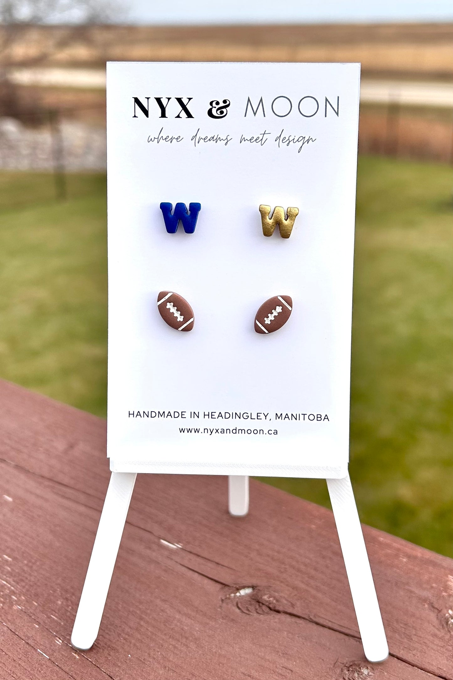 Winnipeg Football Earrings