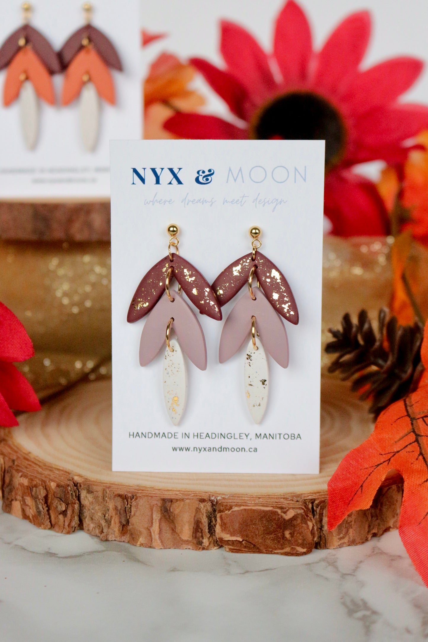 Athena | Leaf Dangle (Multiple Colours)