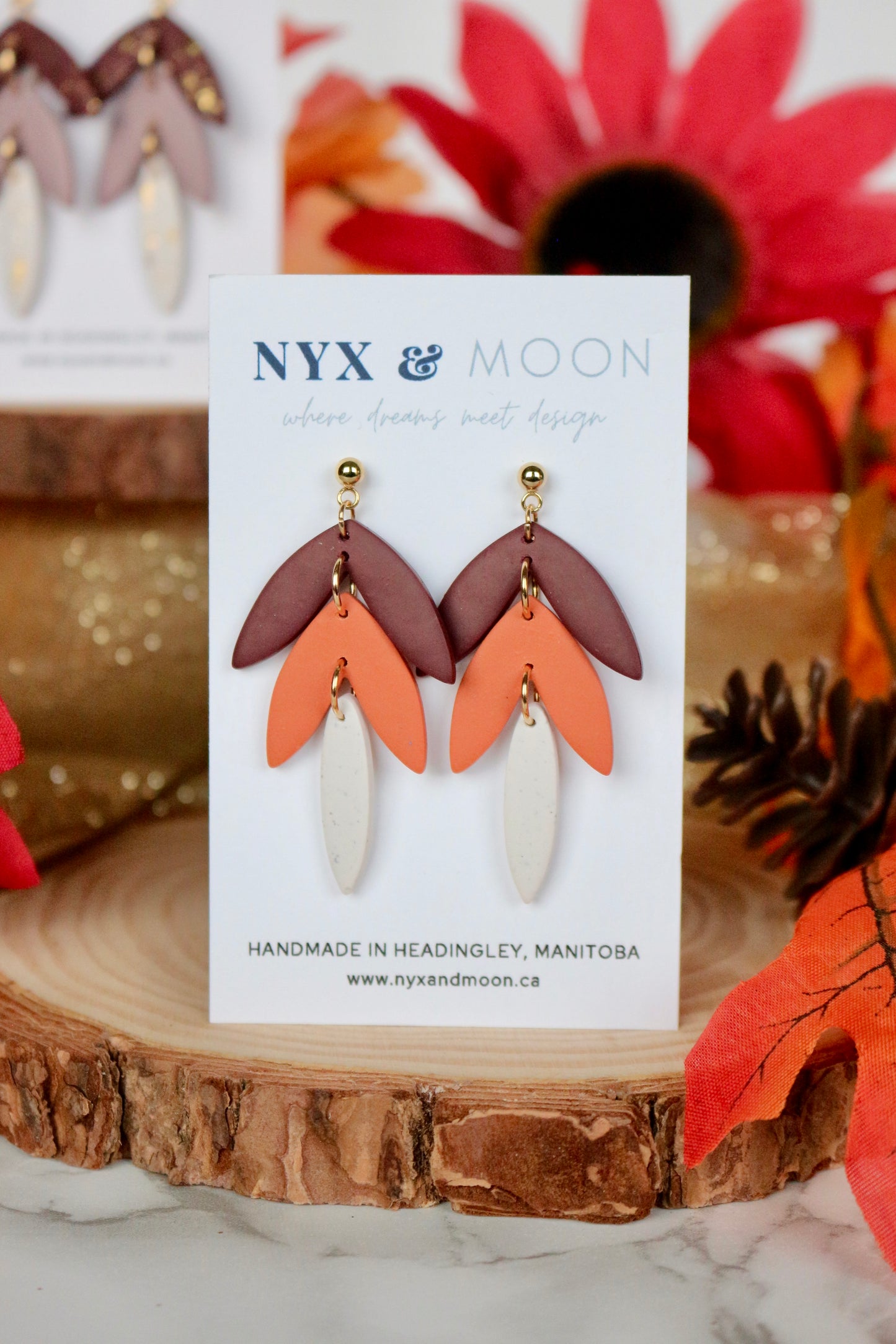 Athena | Leaf Dangle (Multiple Colours)