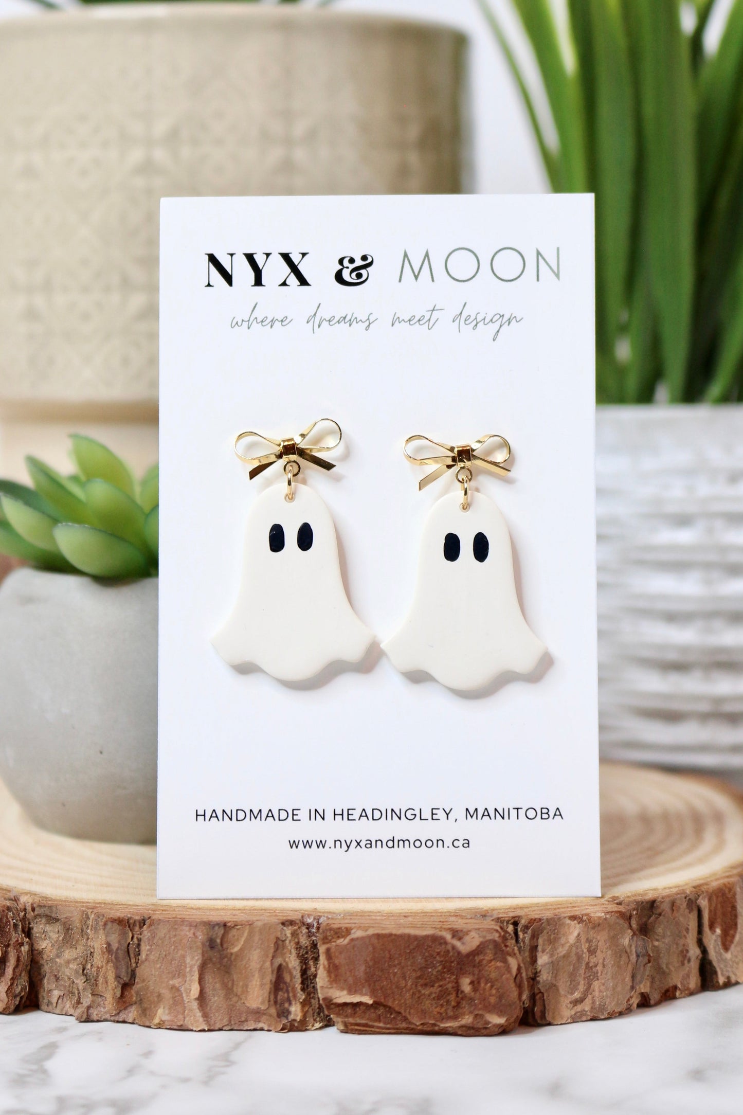 Ghosts | Dangle Earrings (Large)
