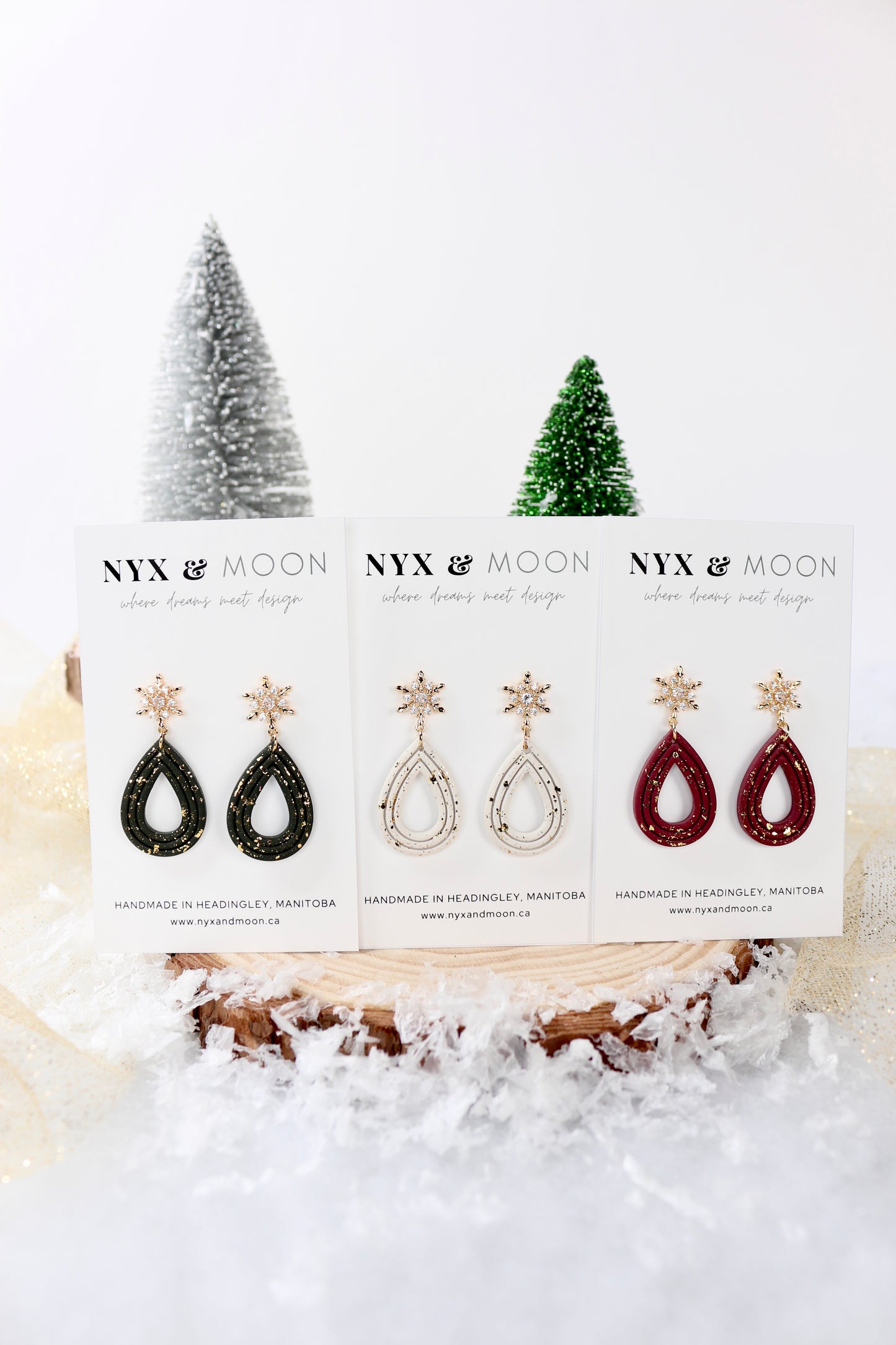 Celine | Holiday Dangle Earrings (Multiple Colours)