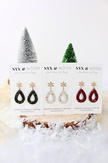 Celine | Holiday Dangle Earrings (Multiple Colours)