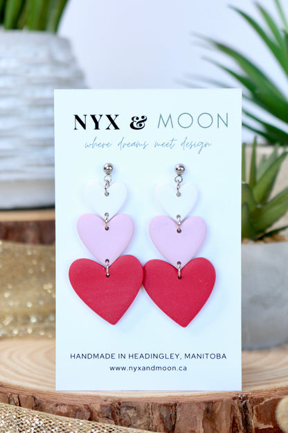 Clio | Triple Heart Dangle (LARGE)