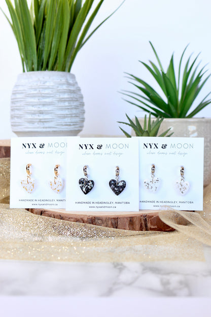 Chloe | Heart Dangle Earrings