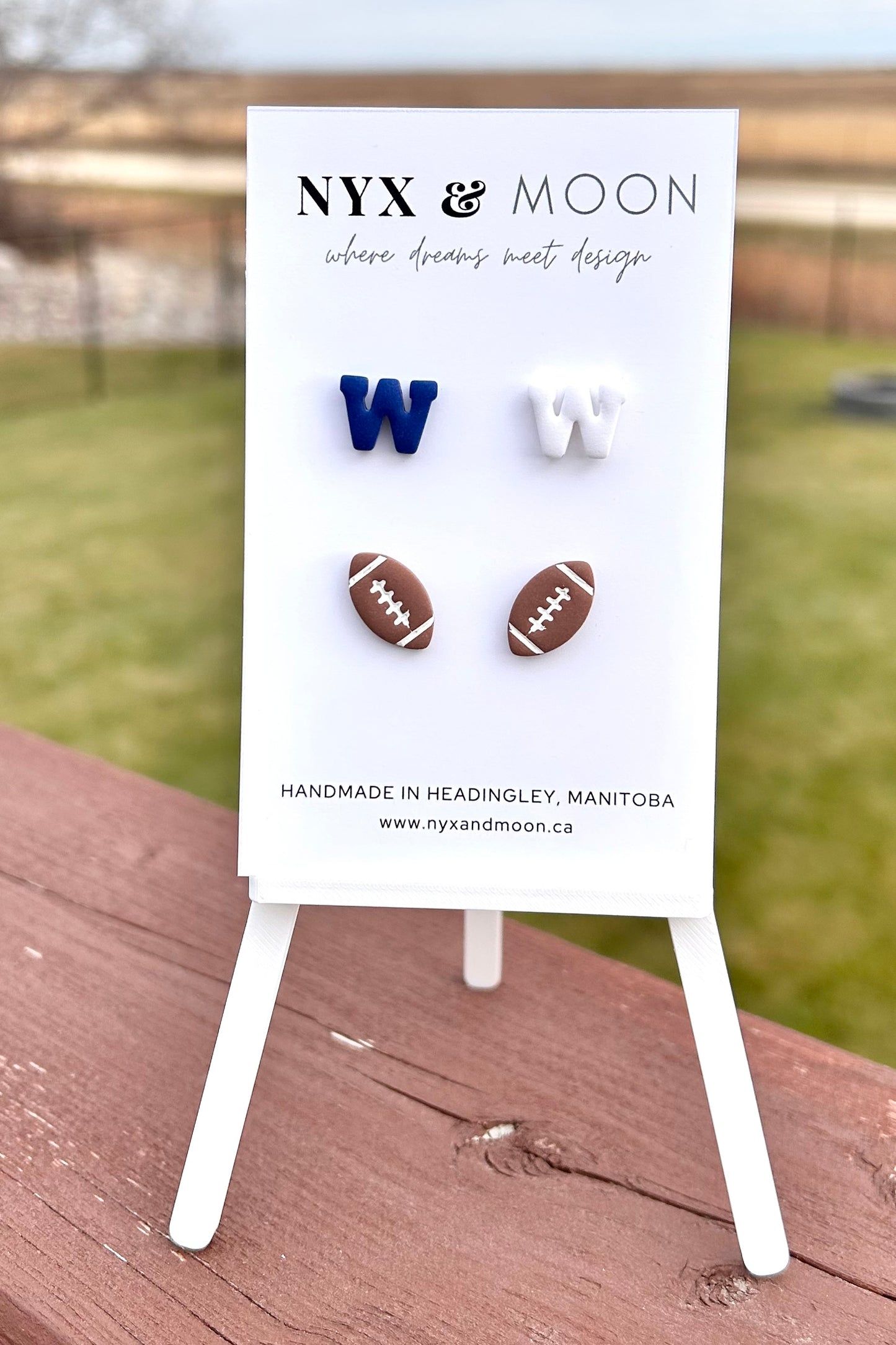 Winnipeg Football Earrings