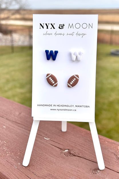 Winnipeg Football Earrings